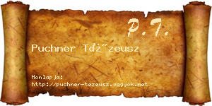 Puchner Tézeusz névjegykártya